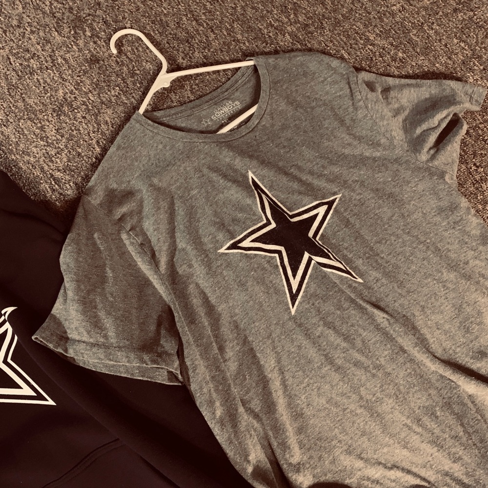 Dallas Cowboys Authentic 2XL gray shirt Mens